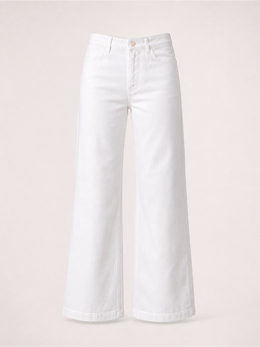 Polo Ralph Lauren High-Rise Wide Leg White Jeans – Size 6 – Like New